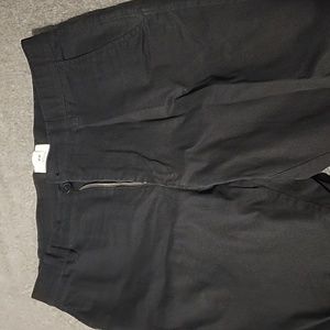 H&M Black Cropped Slim Fit Chinos